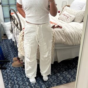 White Cargo Pants